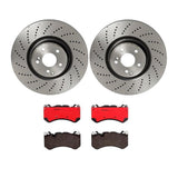 Brembo OE Front Brake Kit (Prem NAO Ceramic Pads/Prem UV Coat Rotors) - 14-18 Audi RS7 by Brembo KT00B81-BRE