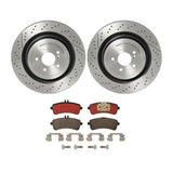 Brembo OE Rear Brake Kit (Rear Prem NAO Ceramic Pads/Prem UV Coat Rotors) - 13-19 Mercedes SL63 AMG/13-18 SL65 AMG by Brembo KT00B86-BRE