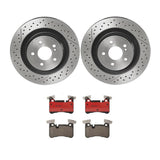 Brembo OE Rear Brake Kit (Prem NAO Ceramic Pads/Prem UV Coat Rotors) - 2012 Mercedes C63 AMG by Brembo KT00B89-BRE