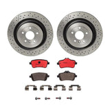 Brembo OE Rear Brake Kit (Rear Prem NAO Ceramic Pads/Prem UV Coat Rotors) - 13-16 Mercedes GL63 AMG/16-19 GLE63 AMG by Brembo KT00B95-BRE