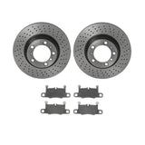 Brembo OE Front Brake Kit (Prem NAO Ceramic Pads/Prem UV Coat Rotors) - 01-02 Mercedes CL55 AMG by Brembo KT00C05-BRE