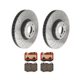 Brembo OE Front Brake Kit (Prem NAO Ceramic Pads/Prem Rotors) - 15-20 Mercedes C300/16-18 C350e/2015 C400 by Brembo KT00C20-BRE