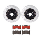 Brembo OE Front Brake Kit (Prem NAO Ceramic Pads/Prem Rotors) - 05-06 Mercedes CLK55 AMG/07-08 CLK63 AMG by Brembo KT00C21-BRE
