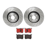 Brembo OE Front Brake Kit (Prem NAO Ceramic Pads/Prem UV Coat Rotors) - 15-16 Mercedes SL400/17-20 SL450/13-20 SL550 by Brembo KT00C33-BRE