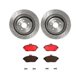 Brembo OE Front Brake Kit (Prem NAO Ceramic Pads/Prem UV Coat Rotors) - 16-17 Mercedes B250e/15-19 GLA250 by Brembo KT00C36-BRE