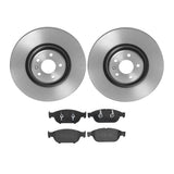 Brembo OE Front Brake Kit (Prem LowMet Pads/Prem UV Coat Rotors) - Audi by Brembo KT04014-BRE