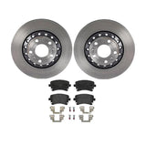 Brembo OE Rear Brake Kit (Prem LowMet Pads/Prem UV Coat Rotors) - Audi by Brembo KT04194-BRE