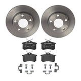Brembo OE Rear Brake Kit (Prem NAO Ceramic Pads/Prem UV Coat Rotors) - Audi by Brembo KT04198-BRE