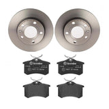 Brembo OE Rear Brake Kit (Prem NAO Ceramic Pads/Prem UV Coat Rotors) - Audi by Brembo KT04200-BRE