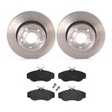 Brembo OE Front Brake Kit (Prem LowMet Pads/Prem UV Coat Rotors) - 99-04 Land Rover Disco/95-02 Range Rover by Brembo KT04204-BRE