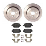 Brembo OE Rear Brake Kit (Prem LowMet Pads/Prem UV Coat Rotors) - 08-12 Land Rover LR2/07-08 Volvo S80 by Brembo KT04214-BRE