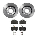 Brembo OE Rear Brake Kit (Prem NAO Ceramic Pads/Prem UV Coat Rotors) - Audi by Brembo KT04216-BRE
