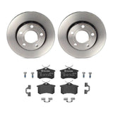 Brembo OE Rear Brake Kit (Prem NAO Ceramic Pads/Prem UV Coat Rotors) - Audi by Brembo KT04219-BRE