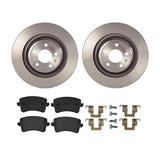 Brembo OE Rear Brake Kit (Prem LowMet Pads/Prem UV Coat Rotors) - Audi by Brembo KT04238-BRE