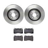 Brembo OE Front Brake Kit (Prem LowMet Pads/Prem UV Coat Rotors) - 04-07 Cadillac CTS/05-06 Ford GT/12-18 Tesla S by Brembo KT04244-BRE