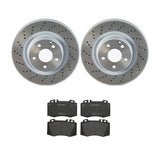 Brembo OE Front Brake Kit (Prem LowMet Pads/Prem UV Coat Rotors) - 02-04 Mercedes C32 AMG by Brembo KT04254-BRE