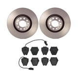 Brembo OE Front Brake Kit (Prem LowMet Pads/Prem UV Coat Rotors) - Audi by Brembo KT04278-BRE