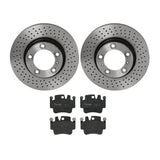 Brembo OE Rear Brake Kit (Prem LowMet Pads/Prem UV Coat Rotors) - Porsche by Brembo KT04280-BRE