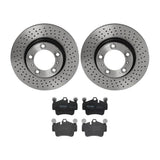 Brembo OE Front Brake Kit (Prem LowMet Pads/Prem UV Coat Rotors) - Porsche by Brembo KT04282-BRE