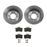 Brembo OE Rear Brake Kit (Prem NAO Ceramic Pads/Prem UV Coat Rotors) - Audi by Brembo KT04283-BRE