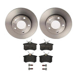 Brembo OE Rear Brake Kit (Prem NAO Ceramic Pads/Prem UV Coat Rotors) - Audi by Brembo KT04284-BRE