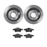 Brembo OE Rear Brake Kit (Prem NAO Ceramic Pads/Prem UV Coat Rotors) - 08-10 Chevy Cobalt by Brembo KT04287-BRE