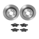 Brembo OE Rear Brake Kit (Prem NAO Ceramic Pads/Prem UV Coat Rotors) - 08-10 Chevy Cobalt by Brembo KT04289-BRE