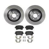 Brembo OE Rear Brake Kit (Prem LowMet Pads/Prem UV Coat Rotors) - Audi by Brembo KT04301-BRE