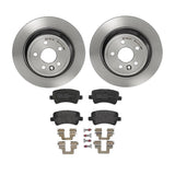 Brembo OE Rear Brake Kit (Prem NAO Ceramic Pads/Prem UV Coat Rotors) - 13-15 Land Rover LR2 by Brembo KT04309-BRE