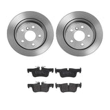 Brembo OE Rear Brake Kit (Prem LowMet Pads/Prem UV Coat Rotors) - BMW by Brembo KT04312-BRE