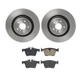 Brembo OE Rear Brake Kit (Prem NAO Ceramic Pads/Prem UV Coat Rotors) - 18-20 Jaguar E-Pace by Brembo KT04313-BRE