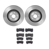 Brembo OE Front Brake Kit (Prem LowMet Pads/Prem UV Coat Rotors) - 09-18 Nissan GT-R/15-19 Chevy Corvette/09-15 CTS by Brembo KT04315-BRE