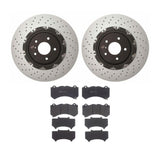 Brembo OE Front Brake Kit (Prem LowMet Pads/Prem Rotors) - 09-18 Nissan GT-R/15-19 Chevy Corvette/09-15 CTS by Brembo KT04317-BRE