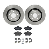 Brembo OE Rear Brake Kit (Prem LowMet Pads/Prem UV Coat Rotors) - 17-19 Infiniti QX30 by Brembo KT04318-BRE