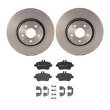 Brembo OE Rear Brake Kit (Prem NAO Ceramic Pads/Prem UV Coat Rotors) - Mercedes by Brembo KT04320-BRE