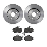 Brembo OE Front Brake Kit (Prem LowMet Pads/Prem UV Coat Rotors) - 94-96 Mercedes C220/97-98 C230/94-95 C280 by Brembo KT04322-BRE
