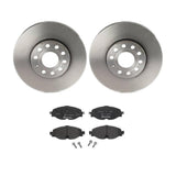 Brembo OE Front Brake Kit (Prem LowMet Pads/Prem UV Coat Rotors) - VW by Brembo KT04328-BRE