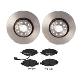 Brembo OE Front Brake Kit (Prem LowMet Pads/Prem UV Coat Rotors) - 15-20 Audi A3/15-18 A3 Quattro by Brembo KT04329-BRE