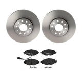 Brembo OE Front Brake Kit (Prem LowMet Pads/Prem UV Coat Rotors) - Audi by Brembo KT04330-BRE