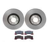 Brembo OE Front Brake Kit (Prem LowMet Pads/Prem UV Coat Rotors) - Porsche by Brembo KT04332-BRE