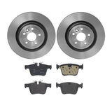 Brembo OE Rear Brake Kit (Prem NAO Ceramic Pads/Prem UV Coat Rotors) - 18-20 Jaguar E-Pace by Brembo KT04334-BRE