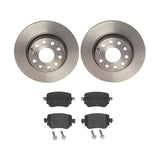 Brembo OE Rear Brake Kit (Prem NAO Ceramic Pads/Prem UV Coat Rotors) - Audi by Brembo KT04340-BRE