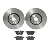 Brembo OE Front Brake Kit (Prem LowMet Pads/Prem UV Coat Rotors) - 17-20 Jaguar F-Pace/19-20 I-Pace/17-20 XE by Brembo KT04358-BRE