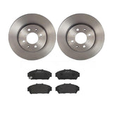 Brembo OE Front Brake Kit (Prem LowMet Pads/Prem UV Coat Rotors) - 94-01 Acura Integra/94-95 Honda Civic by Brembo KT04359-BRE