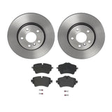 Brembo OE Front Brake Kit (Prem LowMet Pads/Prem UV Coat Rotors) - MINI by Brembo KT04366-BRE