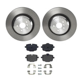 Brembo OE Rear Brake Kit (Prem NAO Ceramic Pads/Prem UV Coat Rotors) - BMW by Brembo KT04370-BRE