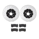 Brembo OE Front Brake Kit (Prem LowMet Pads/Prem Rotors) - 14-18 Audi RS7 by Brembo KT04371-BRE