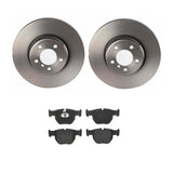 Brembo OE Front Brake Kit (Prem LowMet Pads/Prem UV Coat Rotors) - 03-05 Land Rover Range Rover by Brembo KT04391-BRE