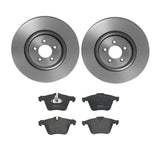 Brembo OE Front Brake Kit (Prem LowMet Pads/Prem UV Coat Rotors) - 14-21 Jaguar F-Type/10-15 XF/10-19 XJ by Brembo KT04396-BRE