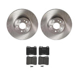 Brembo OE Front Brake Kit (Prem LowMet Pads/Prem Rotors) - 92-93 Mercedes 300SD by Brembo KT04400-BRE